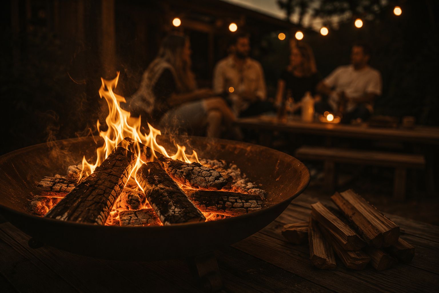 Evening at the fire pit