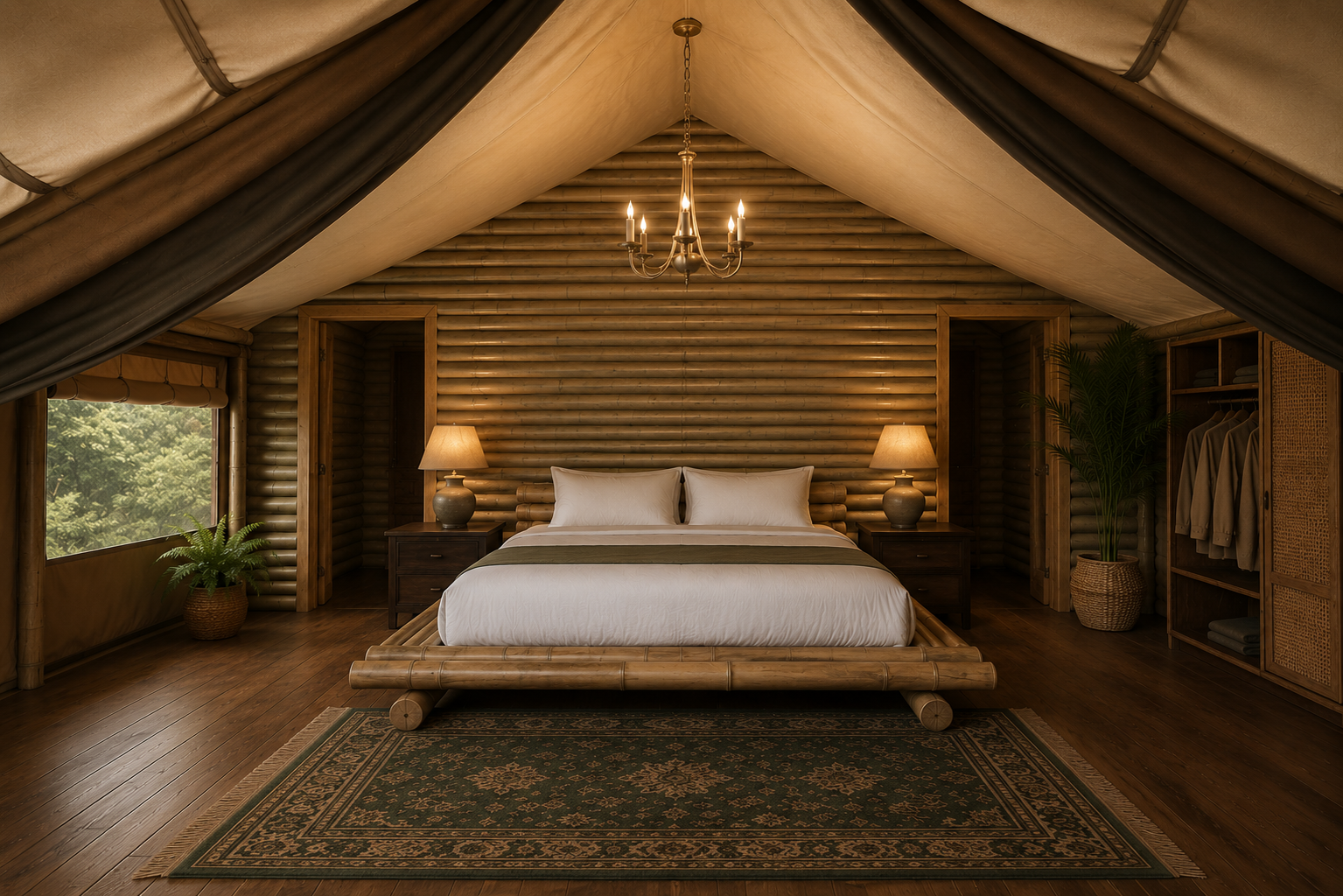 Inside the Tent Lodge · quiet by design