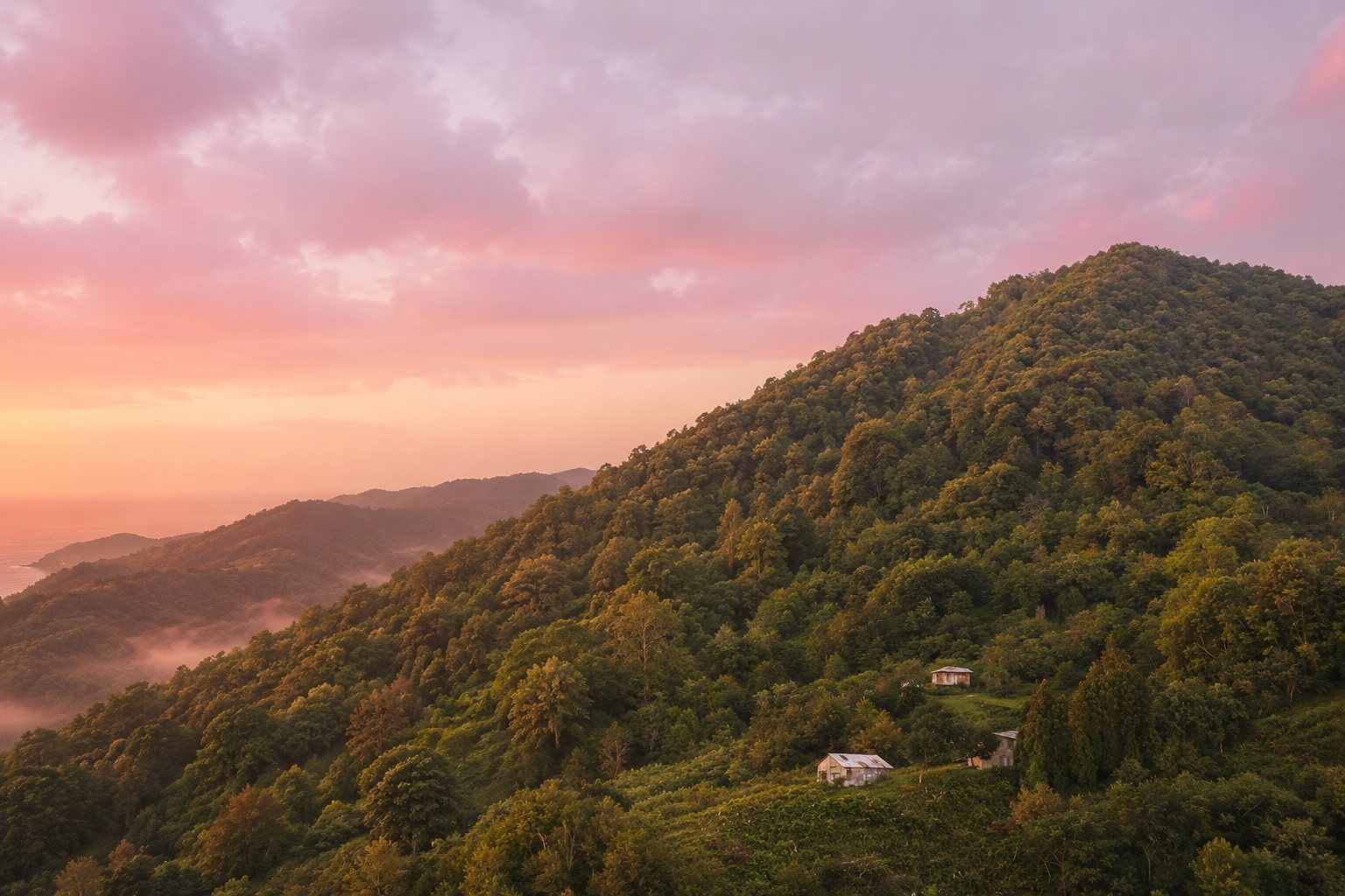 View from above Erge — Adjara mountains